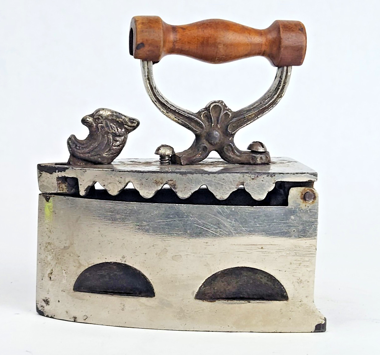 Antique Charcoal Box Iron Figural Rooster Latch Plated Vintage Cast Iron Tool Antique Charcoal Box Iron Figural Rooster Latch Plated Vintage Cast Iron Tool