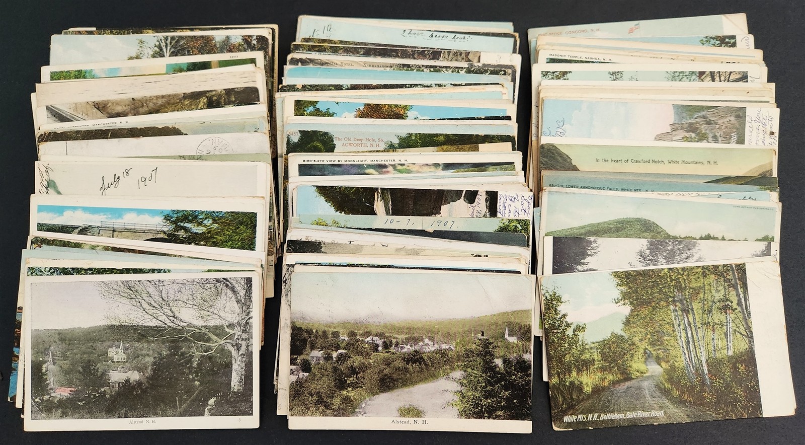 antique LOT of 167 NEW HAMPSHIRE POSTCARDS early ones antique LOT of 167 NEW HAMPSHIRE POSTCARDS early ones