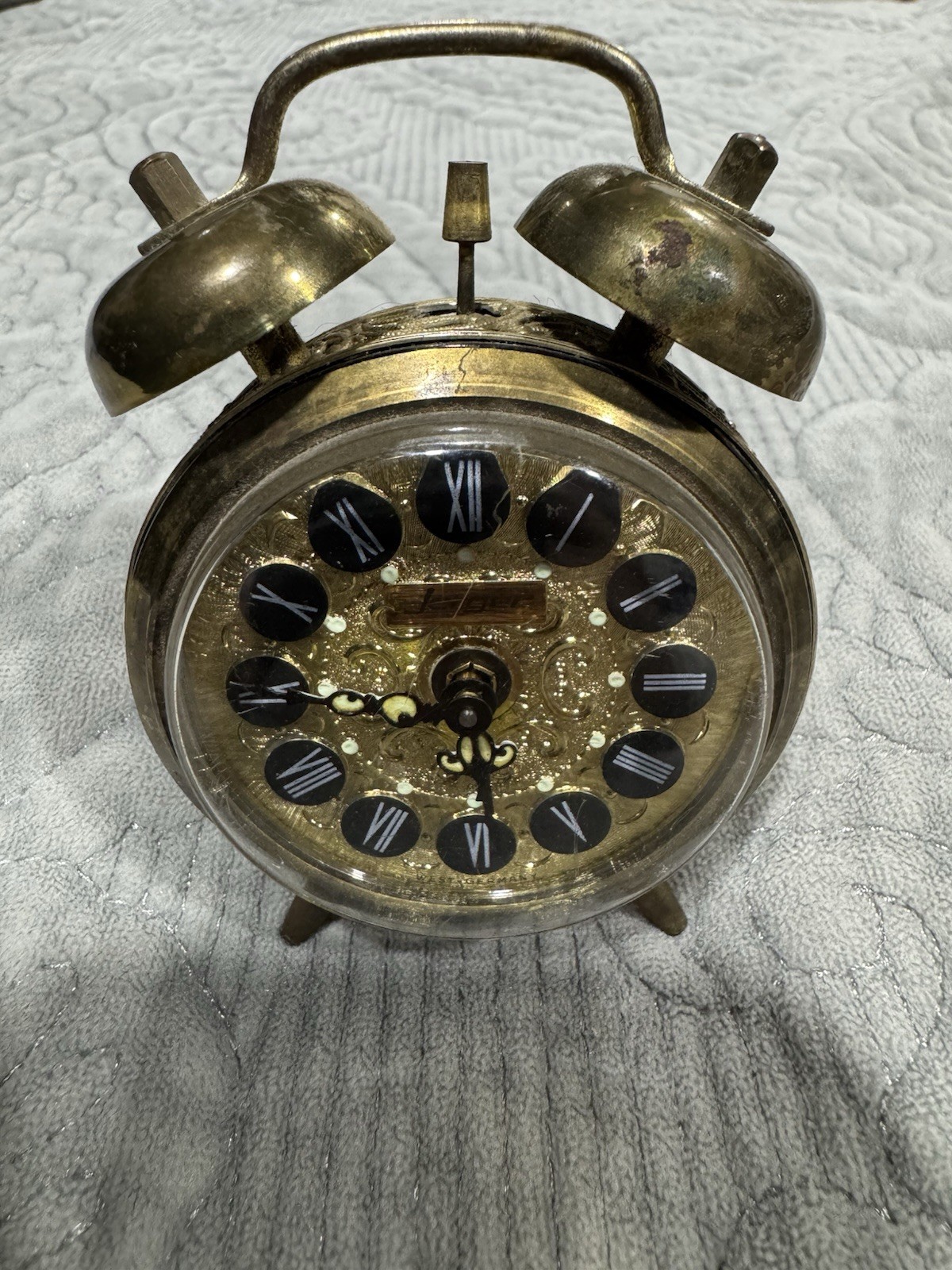 JERGER WEST GERMANY 1950’s 1960’s Alarm Table Clock