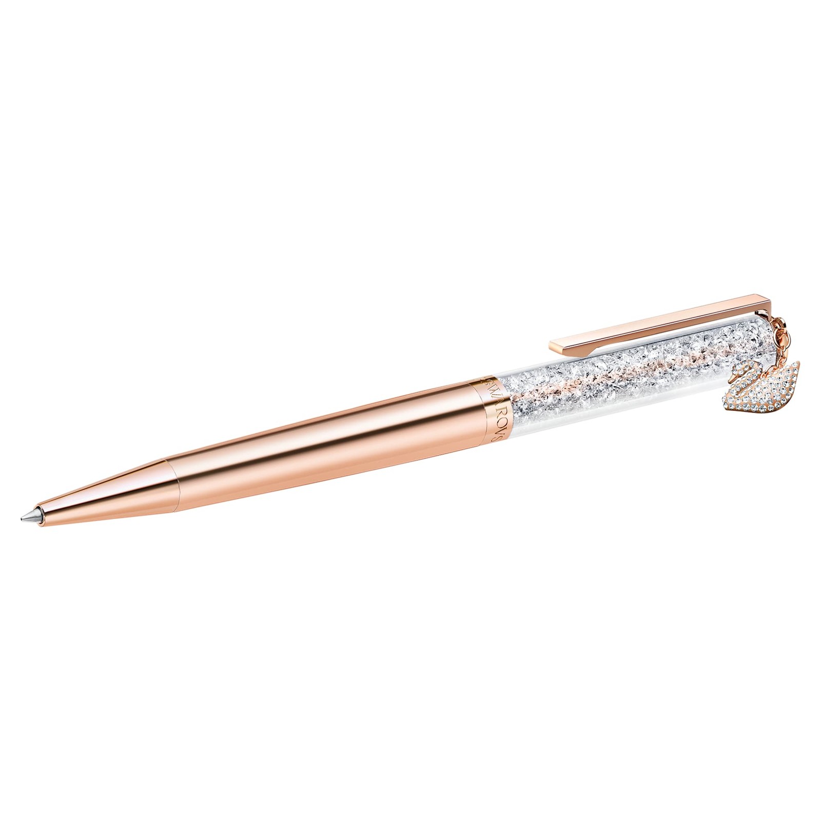 Swarovski Crystalline Ballpoint Pen, Swan, Rose Gold Tone Plated 5479552 Swarovski Crystalline Ballpoint Pen, Swan, Rose Gold Tone Plated 5479552