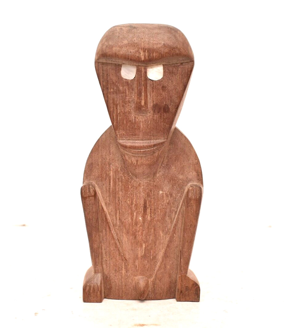 RARE Antique MICRONESIA CAROLINE TOBI ISLAND CARVED WOMAN FIGURE PALAU Vintage RARE Antique MICRONESIA CAROLINE TOBI ISLAND CARVED WOMAN FIGURE PALAU Vintage