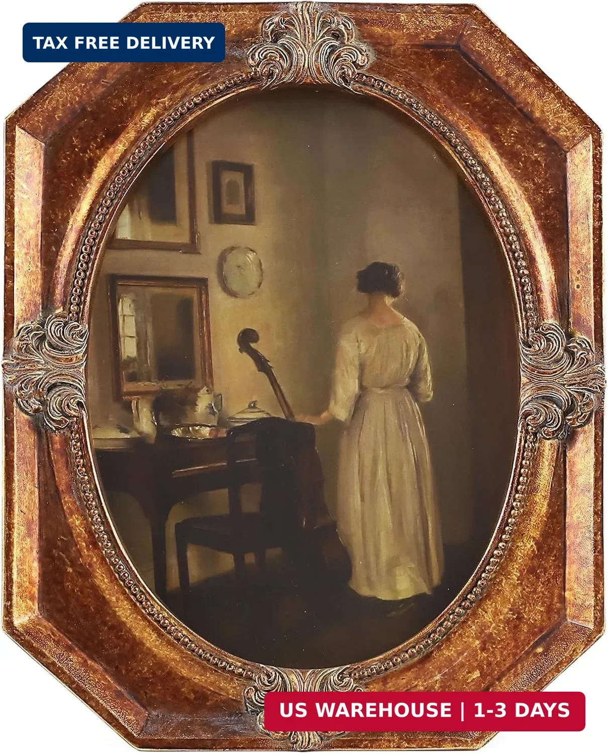 Vintage Picture Frames 5X7 Ornate Antique Oval Picture Frame for Tabletop and Wa Vintage Picture Frames 5X7 Ornate Antique Oval Picture Frame for Tabletop and Wa