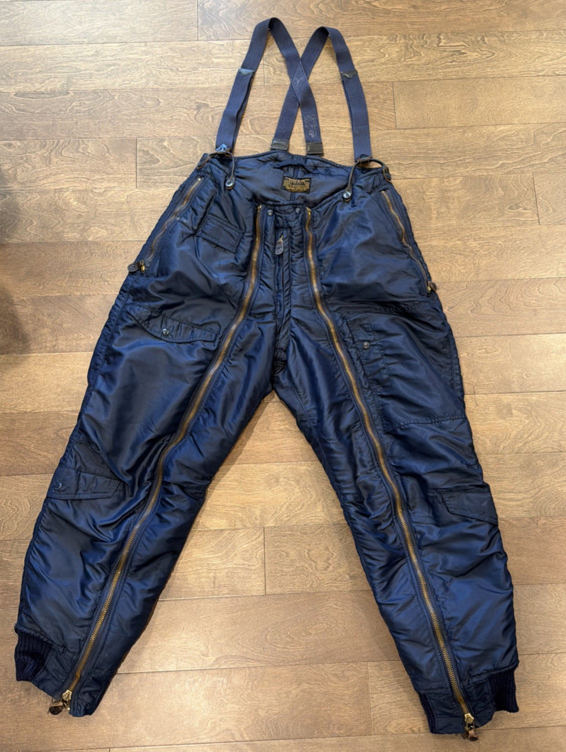 VTG 1950s Korean War Navy Blue USAF US Military TYPE D-1A Flying Trousers sz 38 VTG 1950s Korean War Navy Blue USAF US Military TYPE D-1A Flying Trousers sz 38