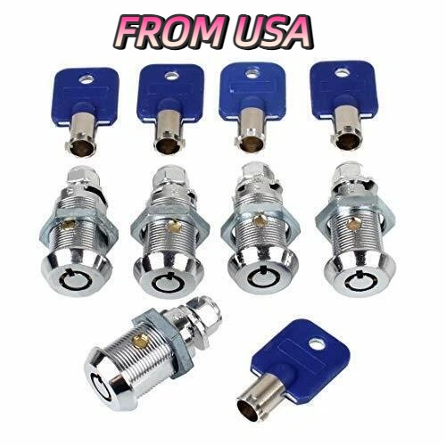 5PCS Arcade game Machine Cash Door Tool Box Tubular Cam Lock Keyed alike 7/8"(M) 5PCS Arcade game Machine Cash Door Tool Box Tubular Cam Lock Keyed alike 7/8"(M)