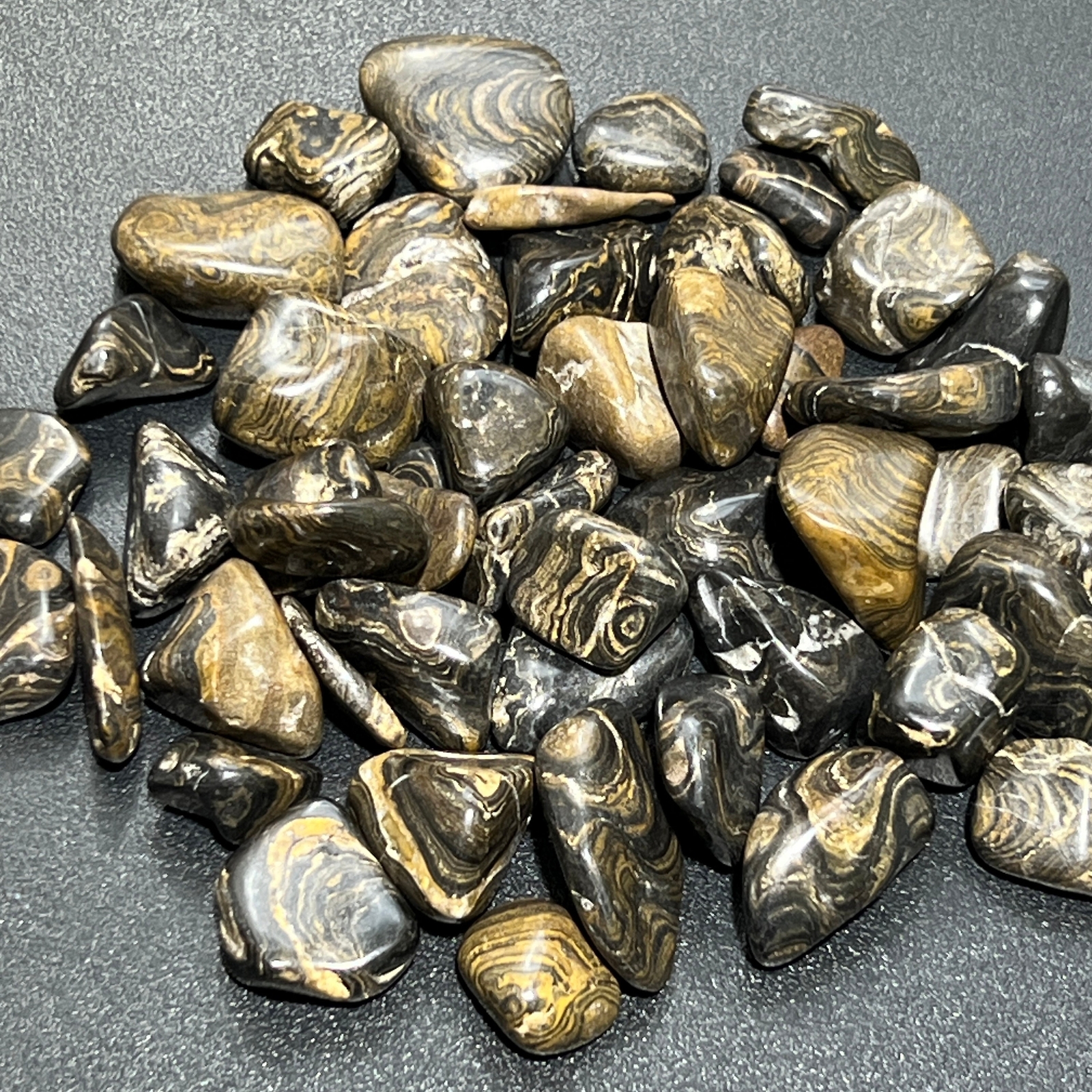 Stromatolite Fossil Tumbled Stones (By The Piece or Pound) Peru Mineral