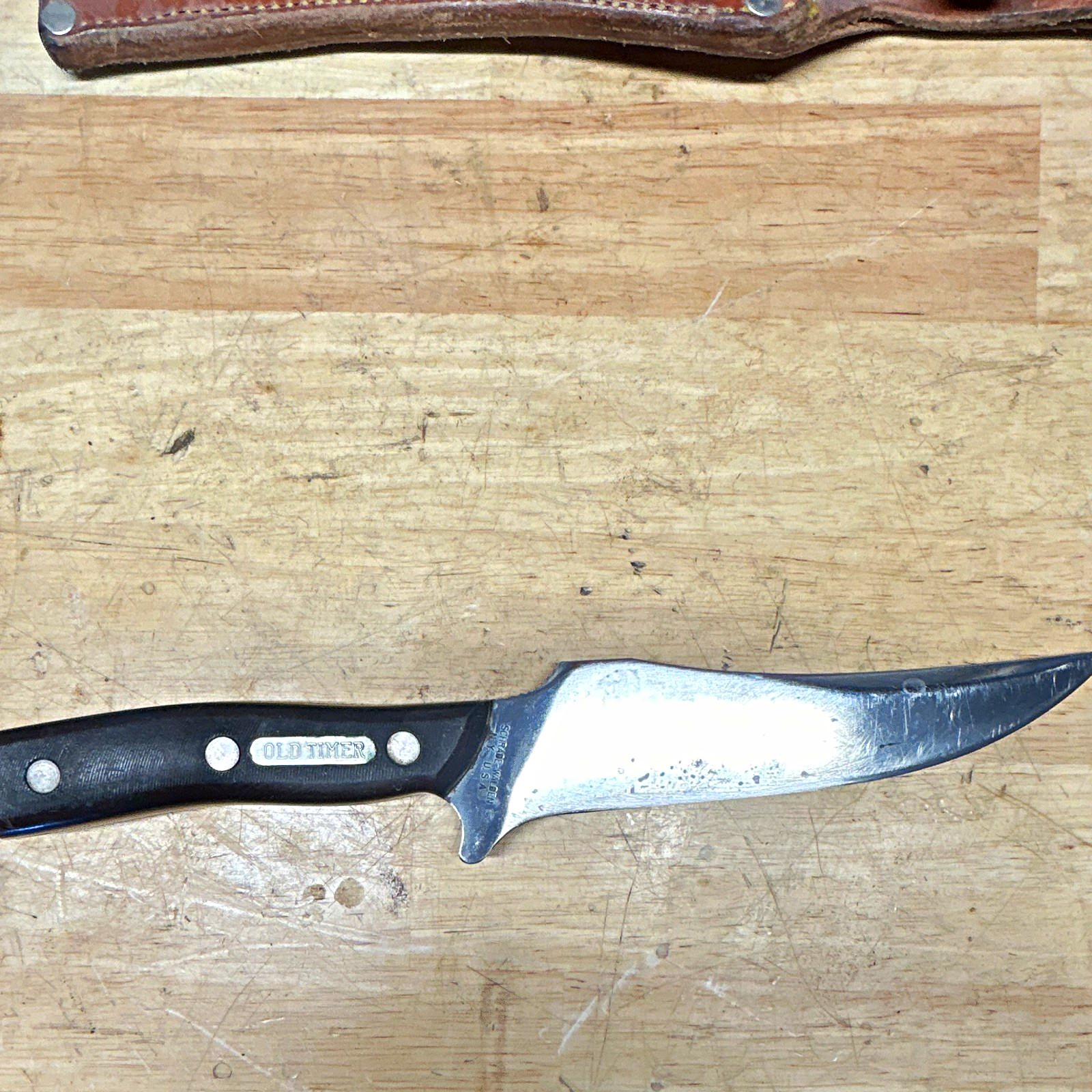Vintage 1964-1965 Schrade-Walden 15OT Deerslayer Fixed Blade Knife Pat Pend USA Vintage 1964-1965 Schrade-Walden 15OT Deerslayer Fixed Blade Knife Pat Pend USA