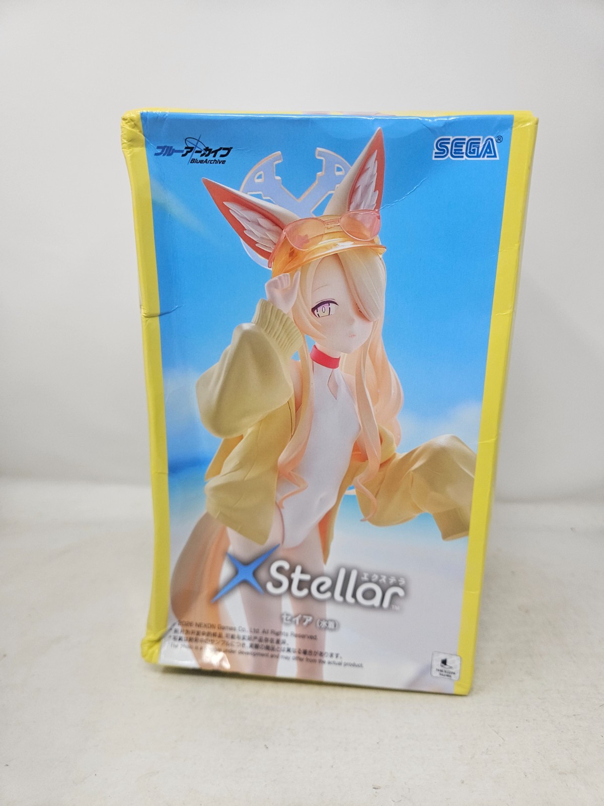 SEGA Blue Archive X Stellar Seia Swimsuit Ver Figure New Damaged Box SEGA Blue Archive X Stellar Seia Swimsuit Ver Figure New Damaged Box