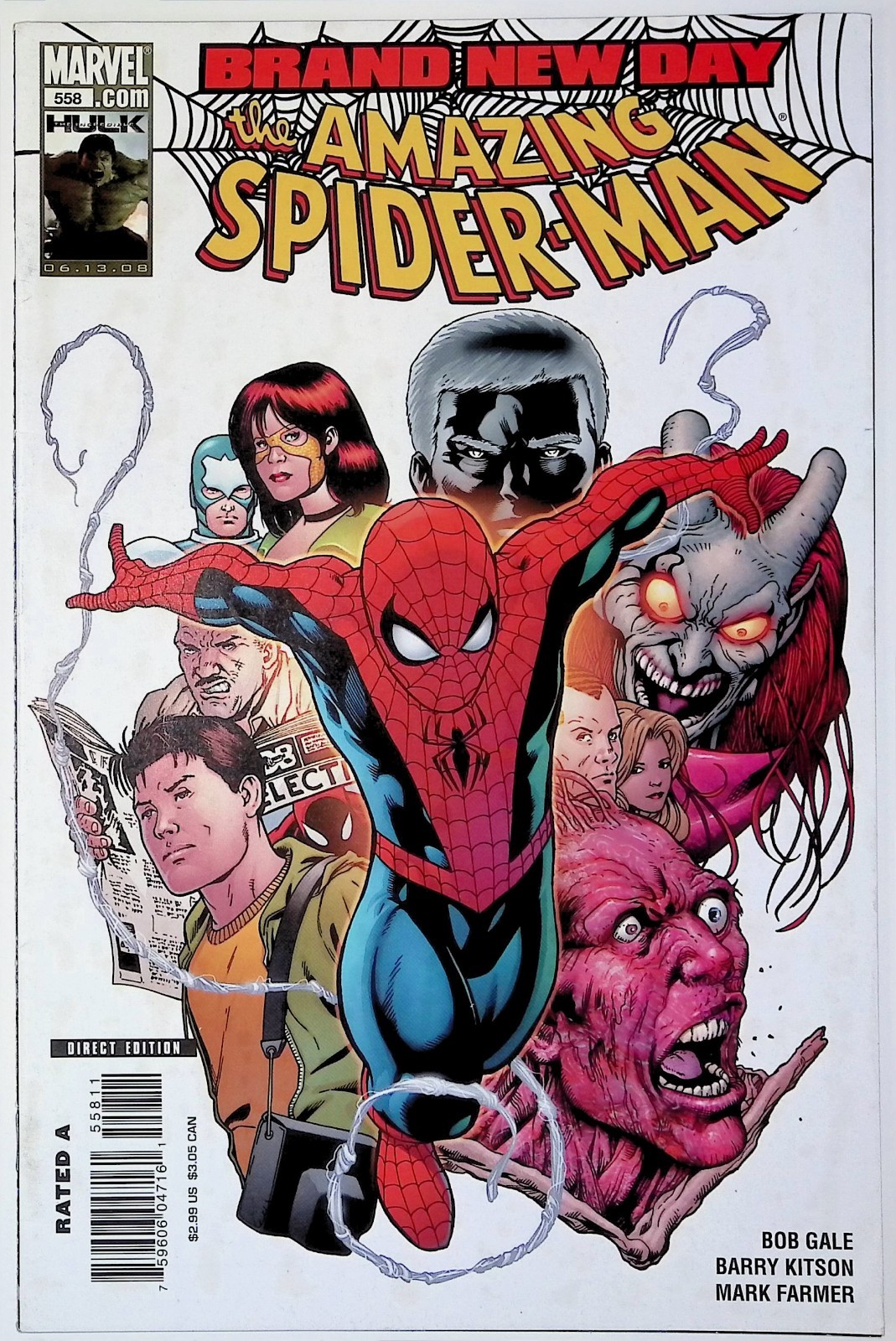 Amazing Spider-Man Brand New Day vol.1 #558 2008 Marvel Comic Amazing Spider-Man Brand New Day vol.1 #558 2008 Marvel Comic