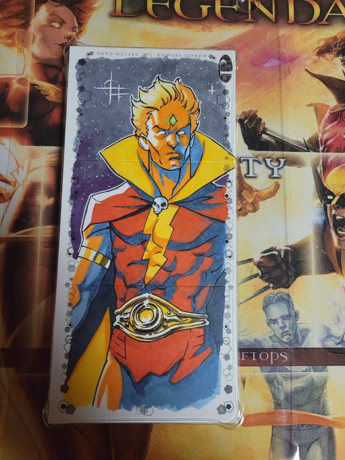 2021 Upper Deck Marvel Premier 1/1 Adam Warlock Andy Sparke Auto Sketch 2021 Upper Deck Marvel Premier 1/1 Adam Warlock Andy Sparke Auto Sketch