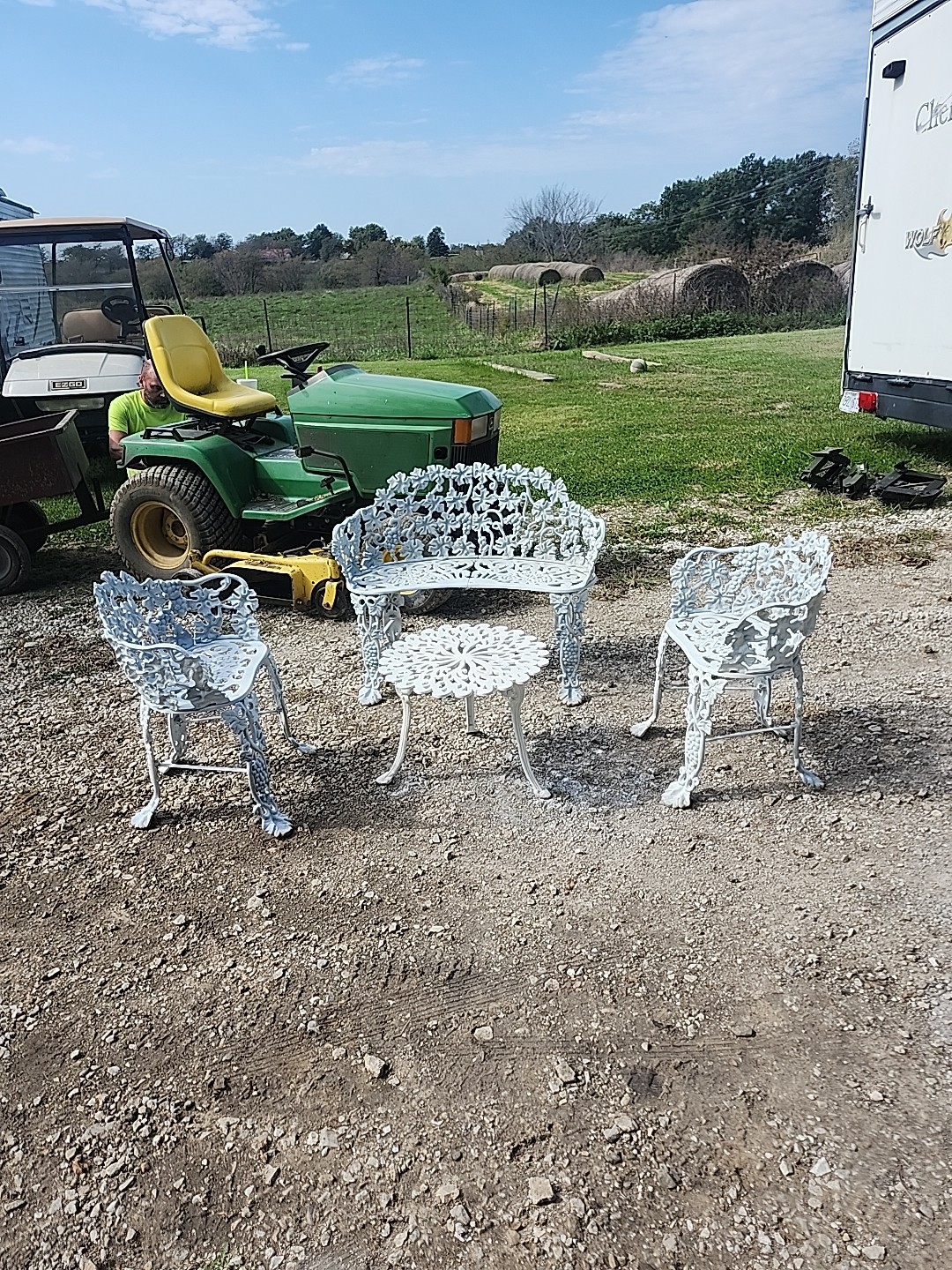 Vintage Cast Aluminum  Full Set