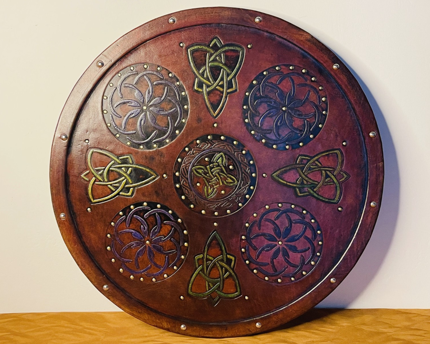 Scottish Targe Shield | Leather Shield | Handmade Leather Viking Shield Scottish Targe Shield | Leather Shield | Handmade Leather Viking Shield