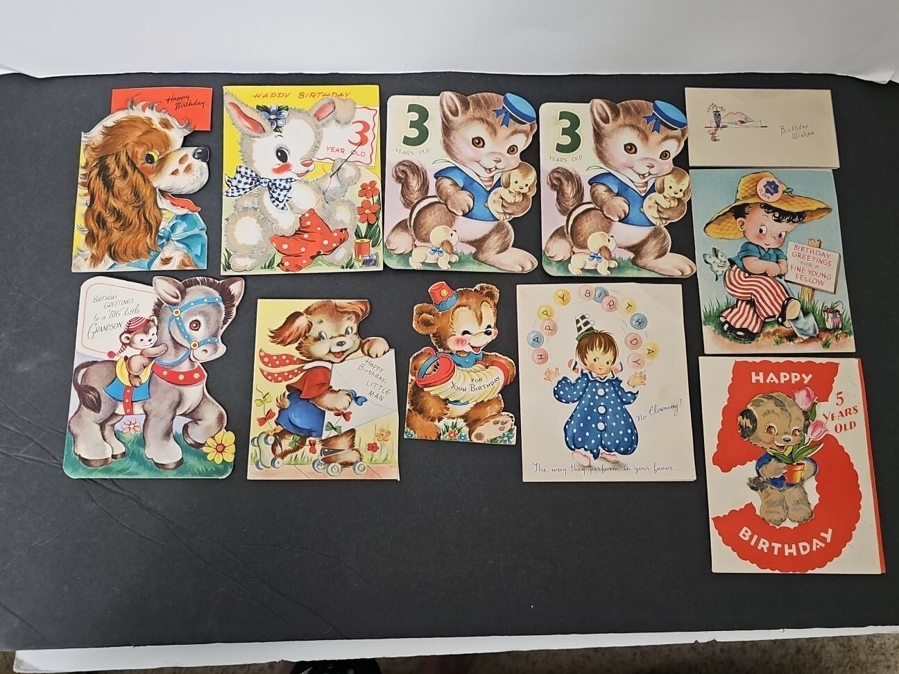 11 Vintage 1940s 50s Birthday Cards Ephemera Scrapbooking