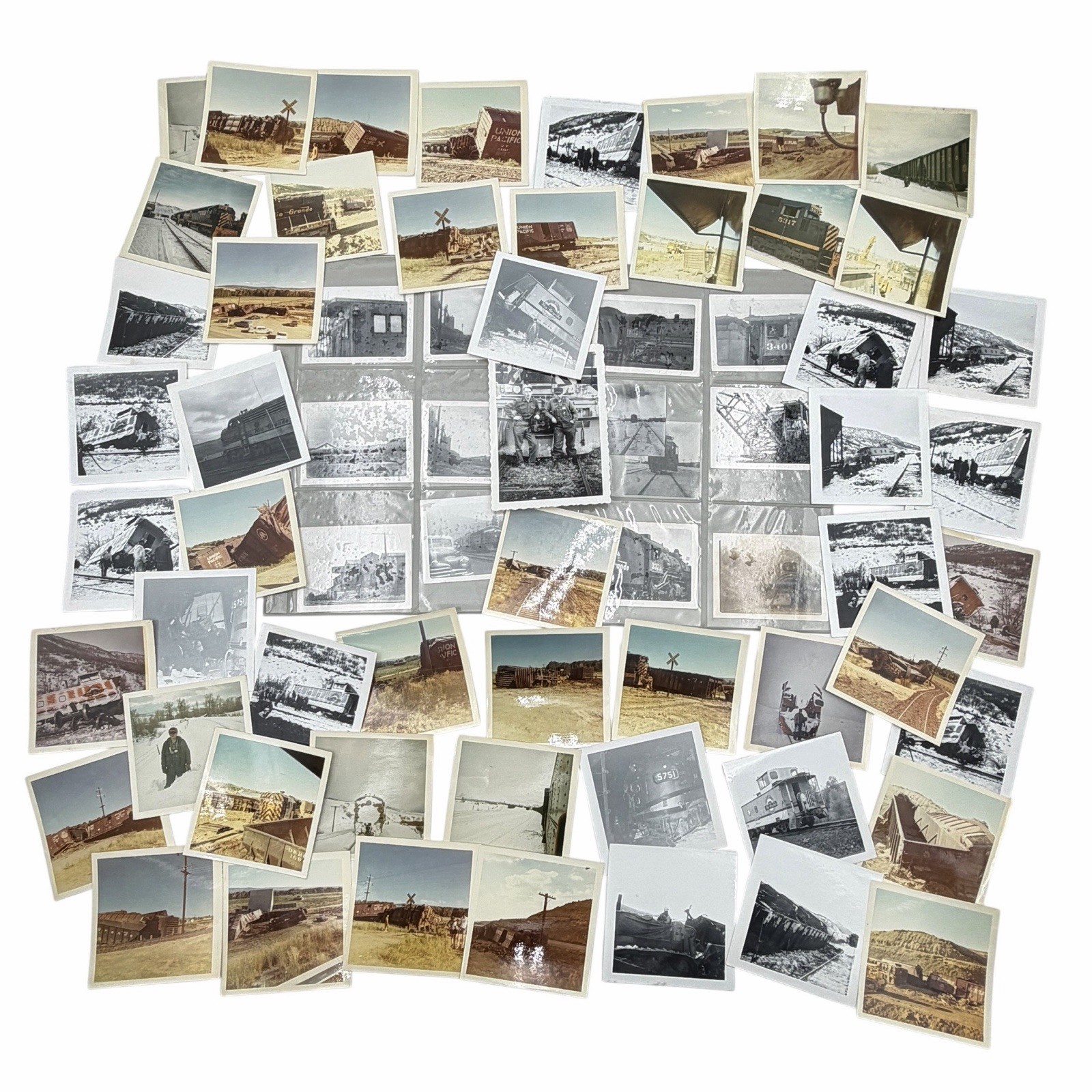 VTG 1950’s Union Pacific Rio Grande Train Wreck Derailment Ephemera Photo Lot VTG 1950’s Union Pacific Rio Grande Train Wreck Derailment Ephemera Photo Lot