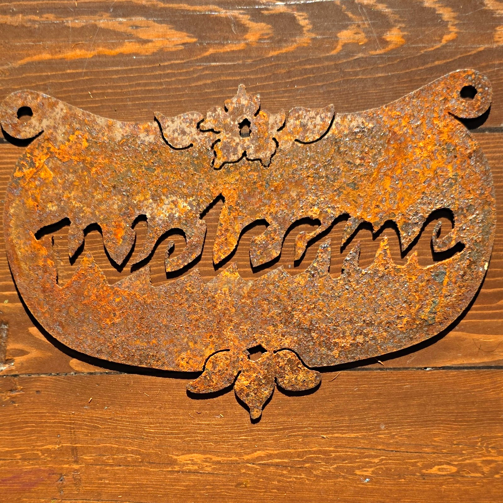 Cast Iron Welcome Sign Plaque Vintage Rustic Wall Decor Plaque Cast Iron Welcome Sign Plaque Vintage Rustic Wall Decor Plaque