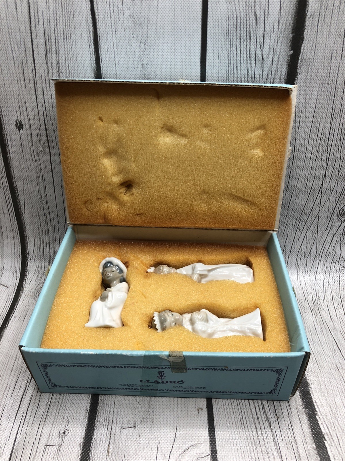 Lladro Porcelain Mini Reyes Three Kings #5792 Spain Mint Original Box Lladro Porcelain Mini Reyes Three Kings #5792 Spain Mint Original Box