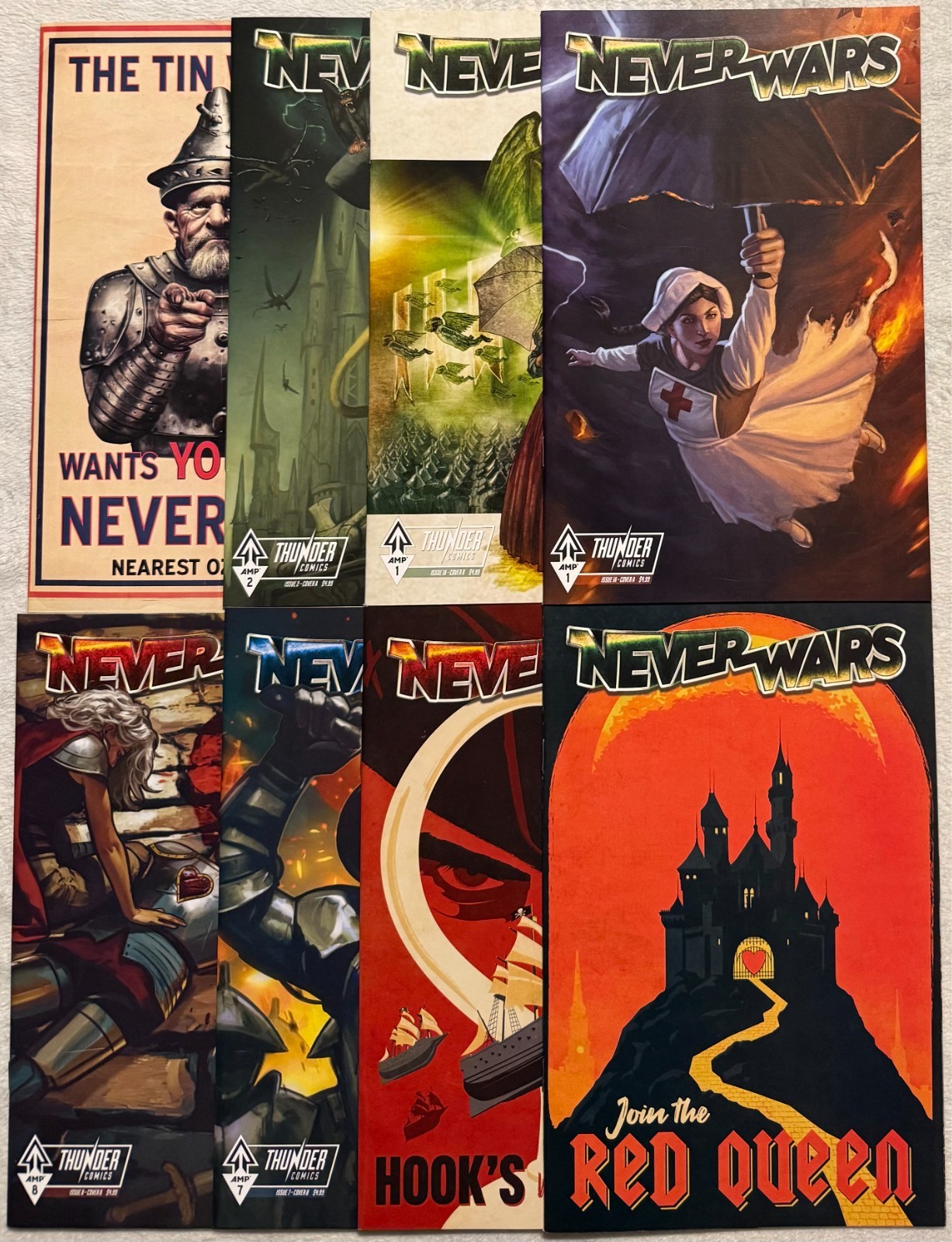 Neverwars #1-8 Peter Pan Dorothy Oz Amp Comics Bagged & Boarded Neverwars #1-8 Peter Pan Dorothy Oz Amp Comics Bagged & Boarded