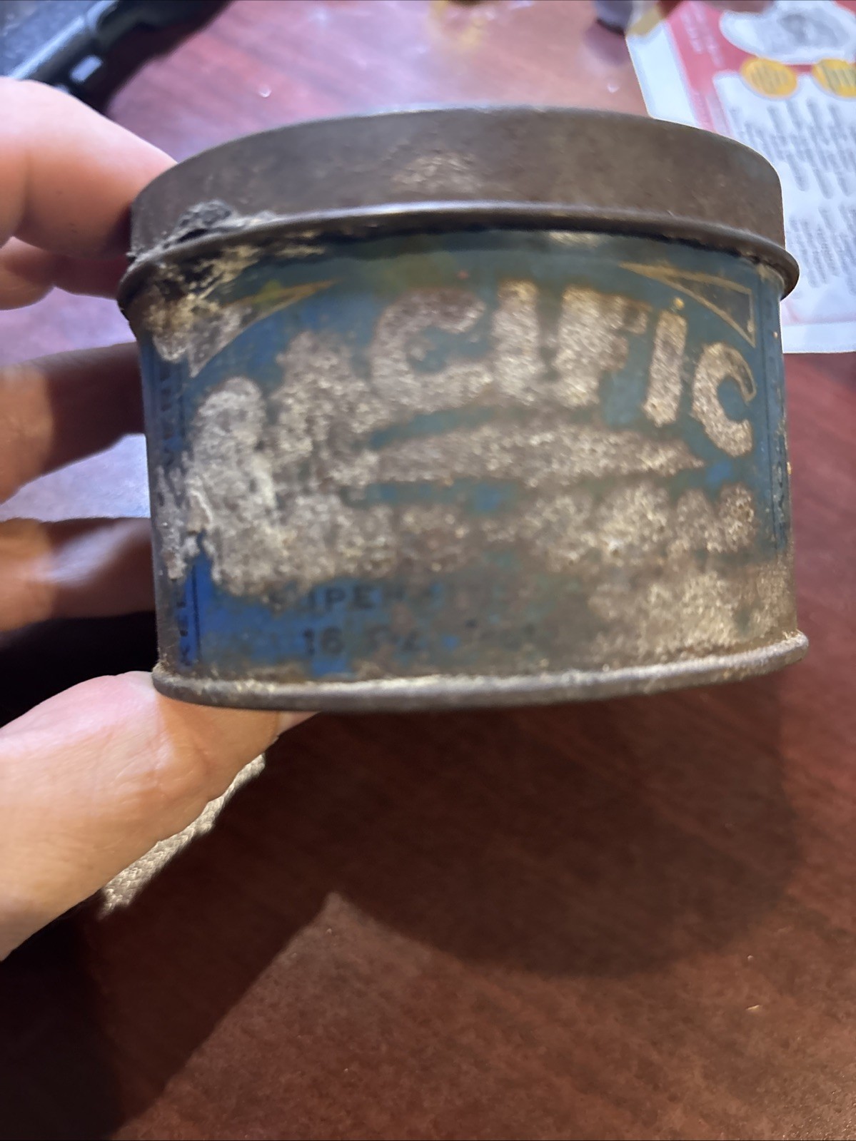 Vintage Pacific Hand Soap Metal Advertising Can Vintage Pacific Hand Soap Metal Advertising Can