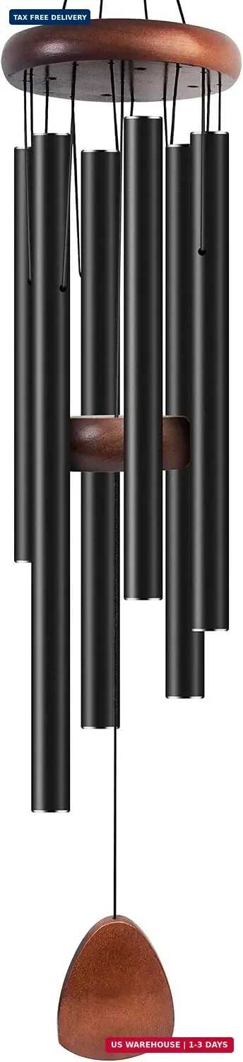 Large Aluminium Wind Chimes 37" to Create a Zen Atmosphere Suitable for Outdoor,
