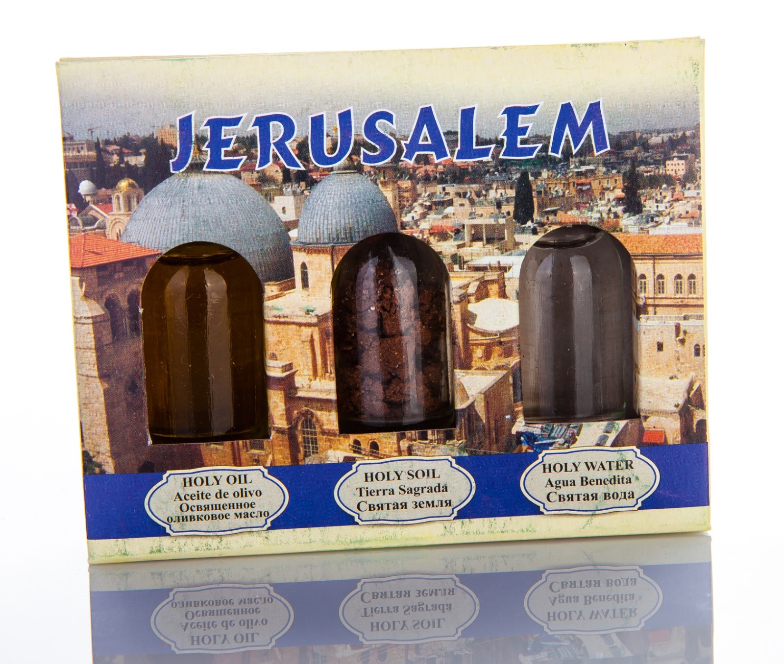 Holy Land Set of 3 : Holy Water, Oil and Soil