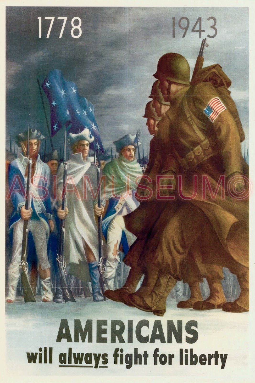 1943 WW2 USA AMERICA ARMY SOLDIER LIBERTY WAR PACIFIC NAVY PROPAGANDA Postcard 1943 WW2 USA AMERICA ARMY SOLDIER LIBERTY WAR PACIFIC NAVY PROPAGANDA Postcard