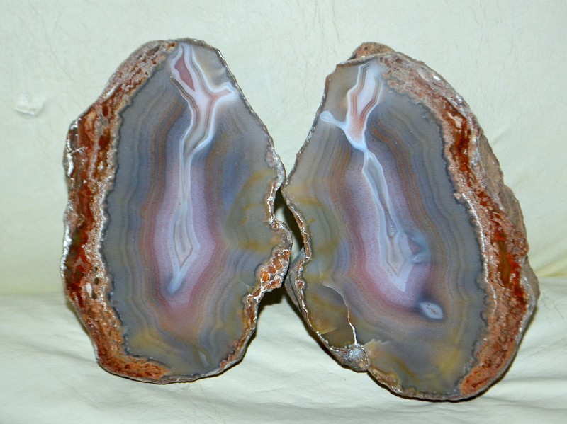 Pair Banded Agate from Patagonia Argentina * Collector Piece * rare Pair Banded Agate from Patagonia Argentina * Collector Piece * rare
