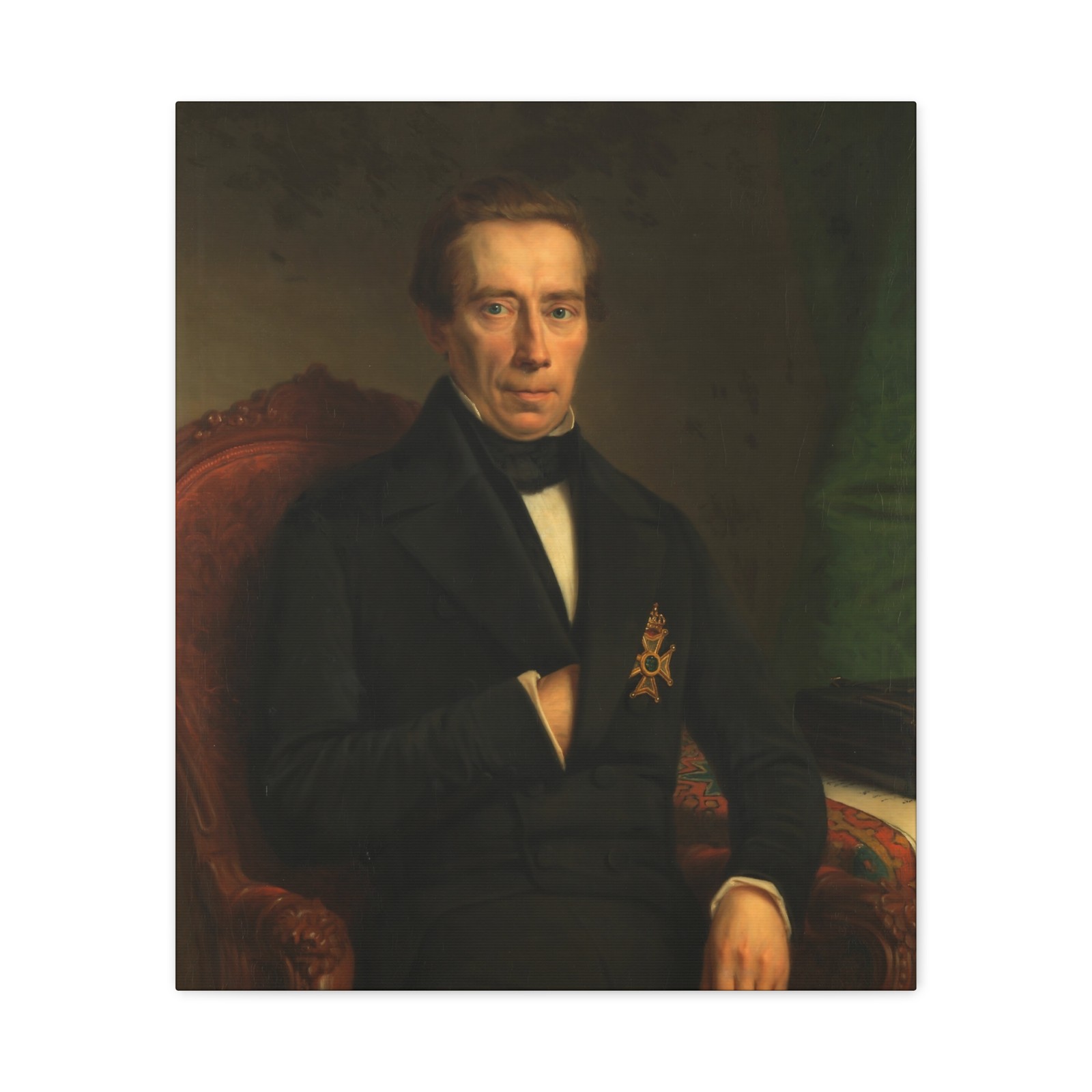 Johan Heinrich Neuman - Portrait of Johan Rudolf Thorbecke - Canvas Wall Art