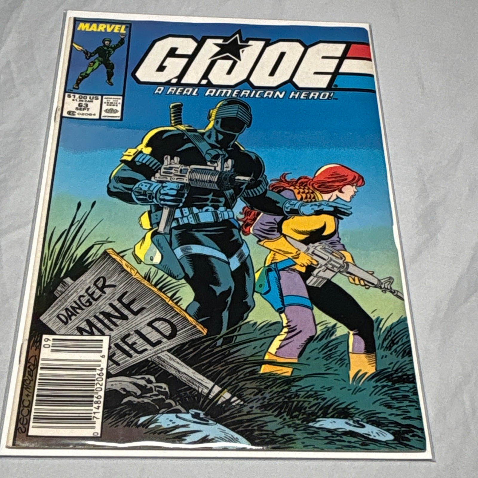 Marvel G.I. Joe: A Real American Hero #63 1987 Snake Eyes Going Under Marvel G.I. Joe: A Real American Hero #63 1987 Snake Eyes Going Under