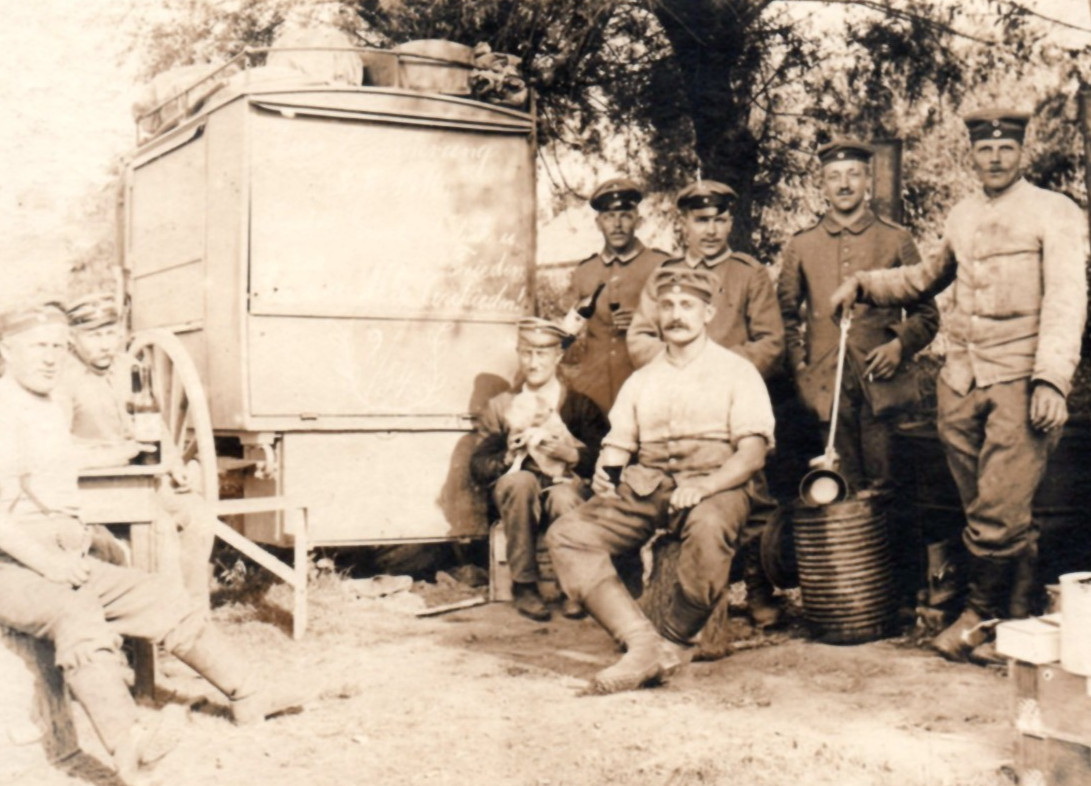 WWI German Soldiers Dog RPPC Real Photo Postcard