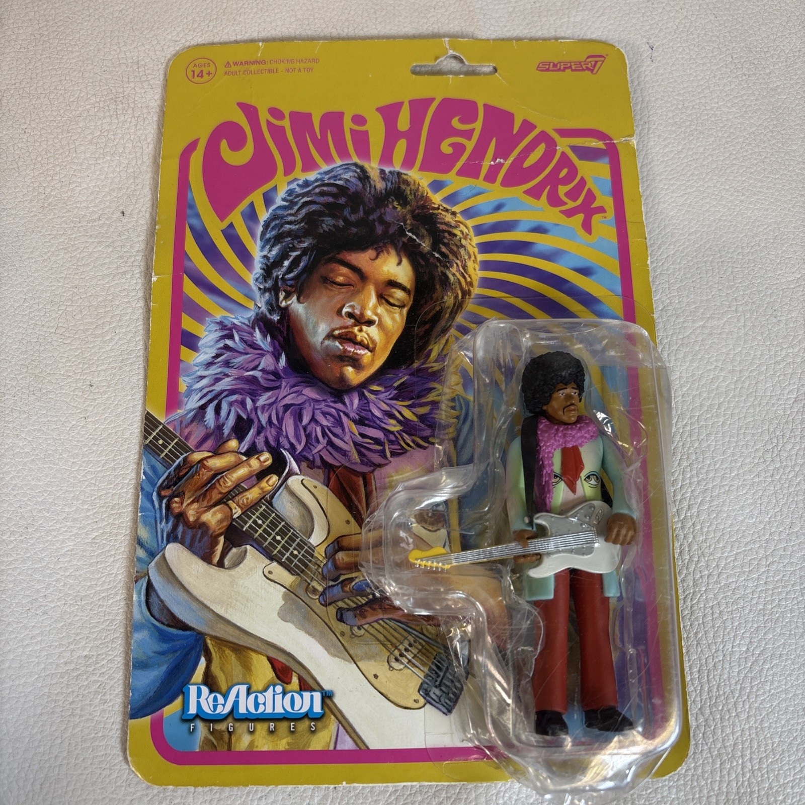 Jimi Hendrix Super7 Reaction Figure The Jimi Hendrix Experience New-Damaged