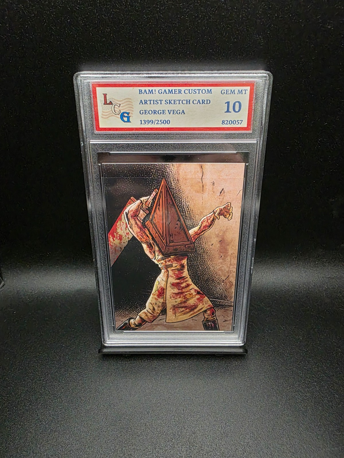 Pyramid Head Bam Gamer Box Artist Card George Vega 1399/2500 - Graded 10 Pyramid Head Bam Gamer Box Artist Card George Vega 1399/2500 - Graded 10