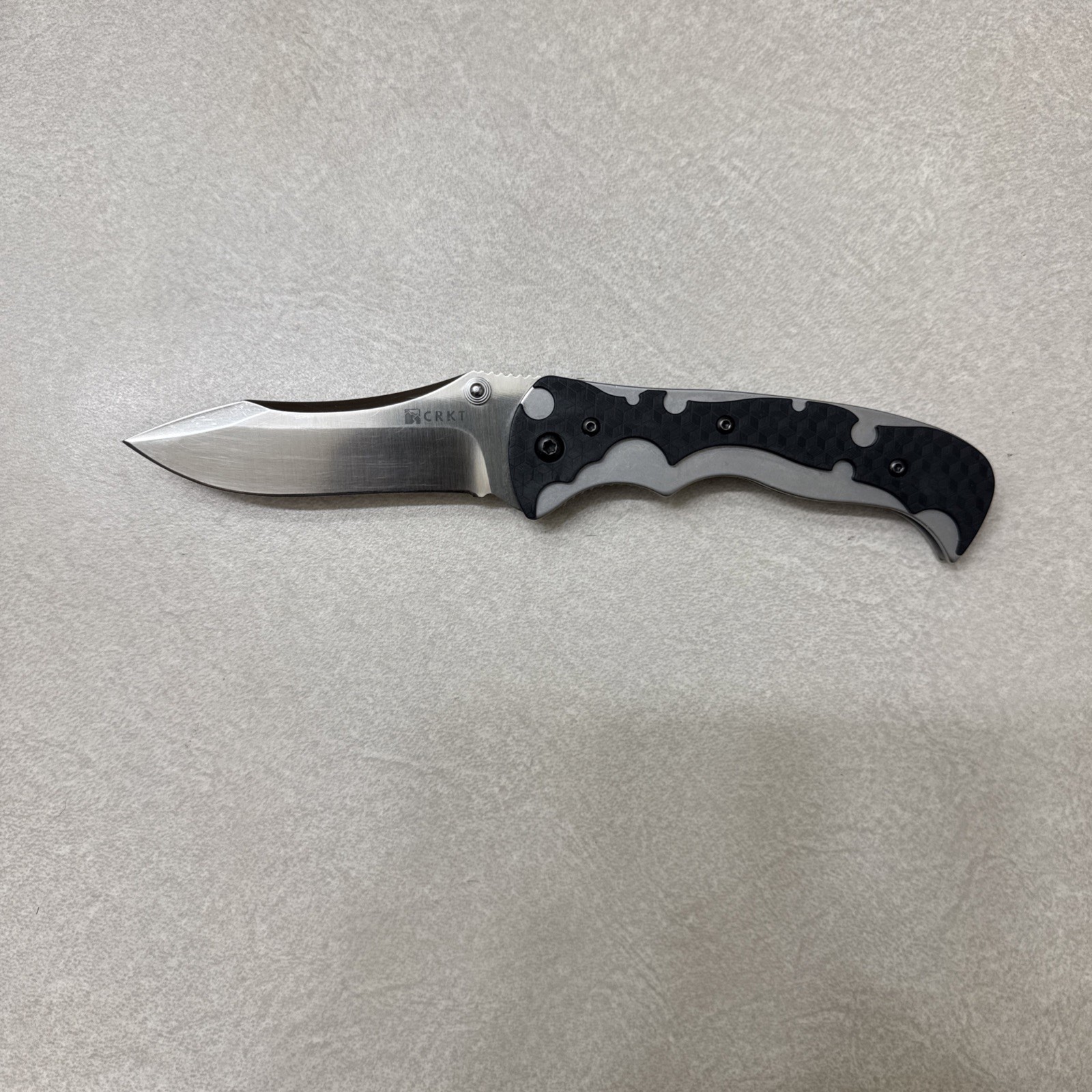 Rare Discontinued CRKT CR-1090 My Tighe Pocketknife SS Drop Point Frame Lock EDC Rare Discontinued CRKT CR-1090 My Tighe Pocketknife SS Drop Point Frame Lock EDC