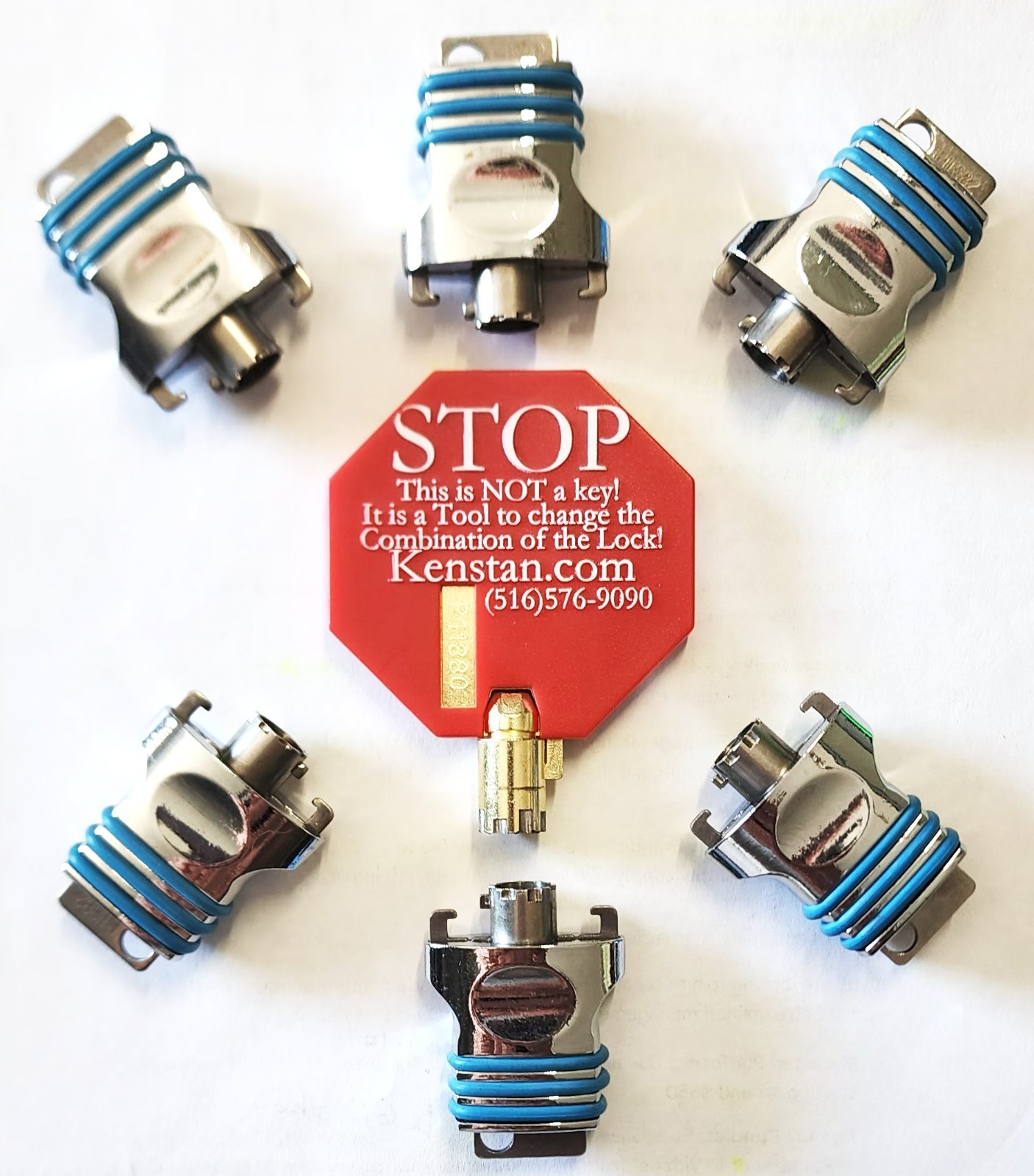 Kenstan Lock Co: Rite Key K20-02BE Set of 6 With a KeyK2 Change Tool | 102 Kenstan Lock Co: Rite Key K20-02BE Set of 6 With a KeyK2 Change Tool | 102
