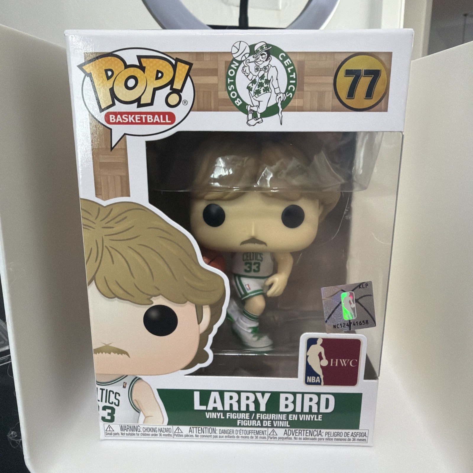 Funko Pop Basketball Larry Bird Hardwood Classics #77 Mint Cond In Hard Case Funko Pop Basketball Larry Bird Hardwood Classics #77 Mint Cond In Hard Case