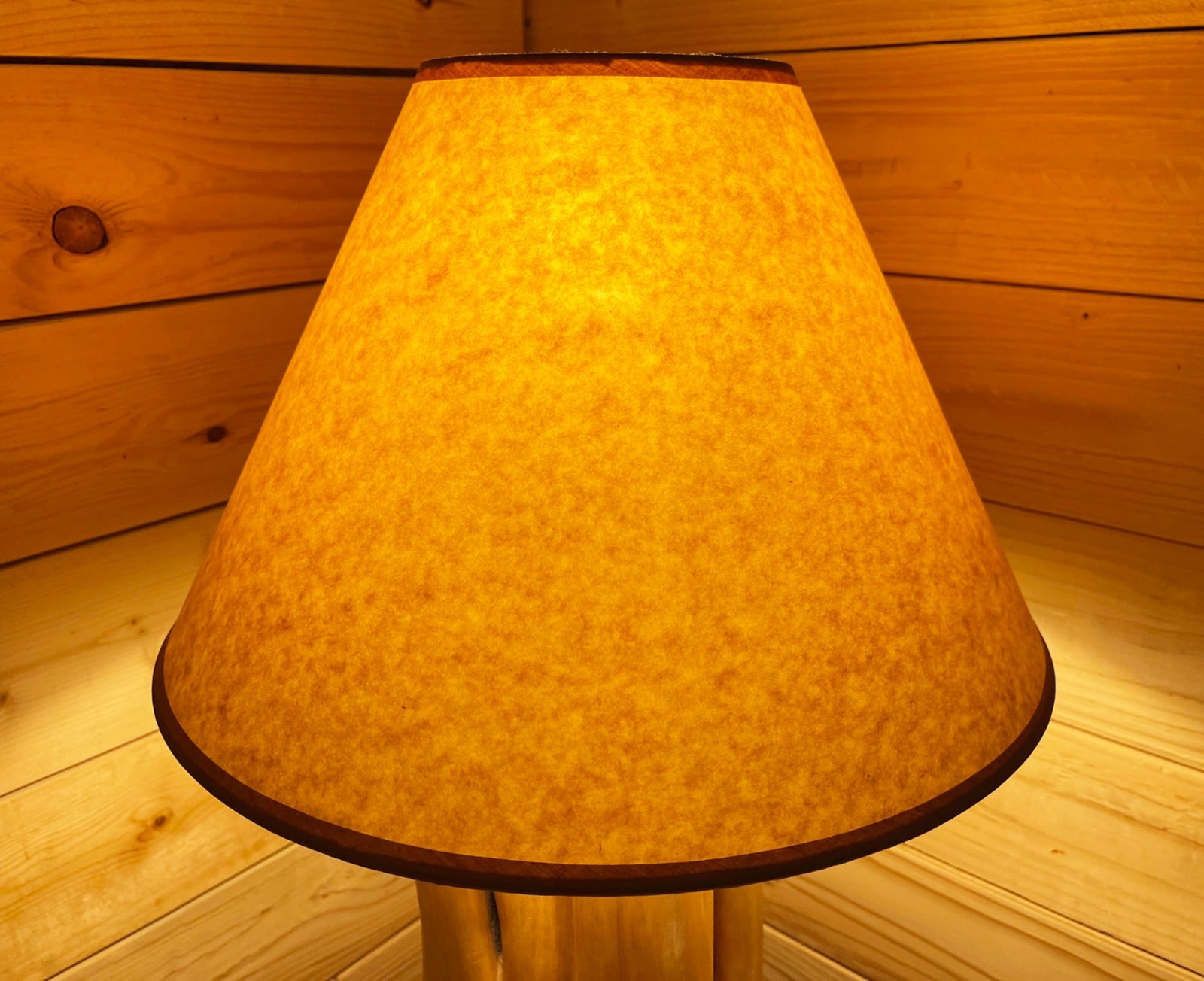 Rustic Oiled Craft Paper Lamp Shade - NO LACE - 16" Rustic Oiled Craft Paper Lamp Shade - NO LACE - 16"