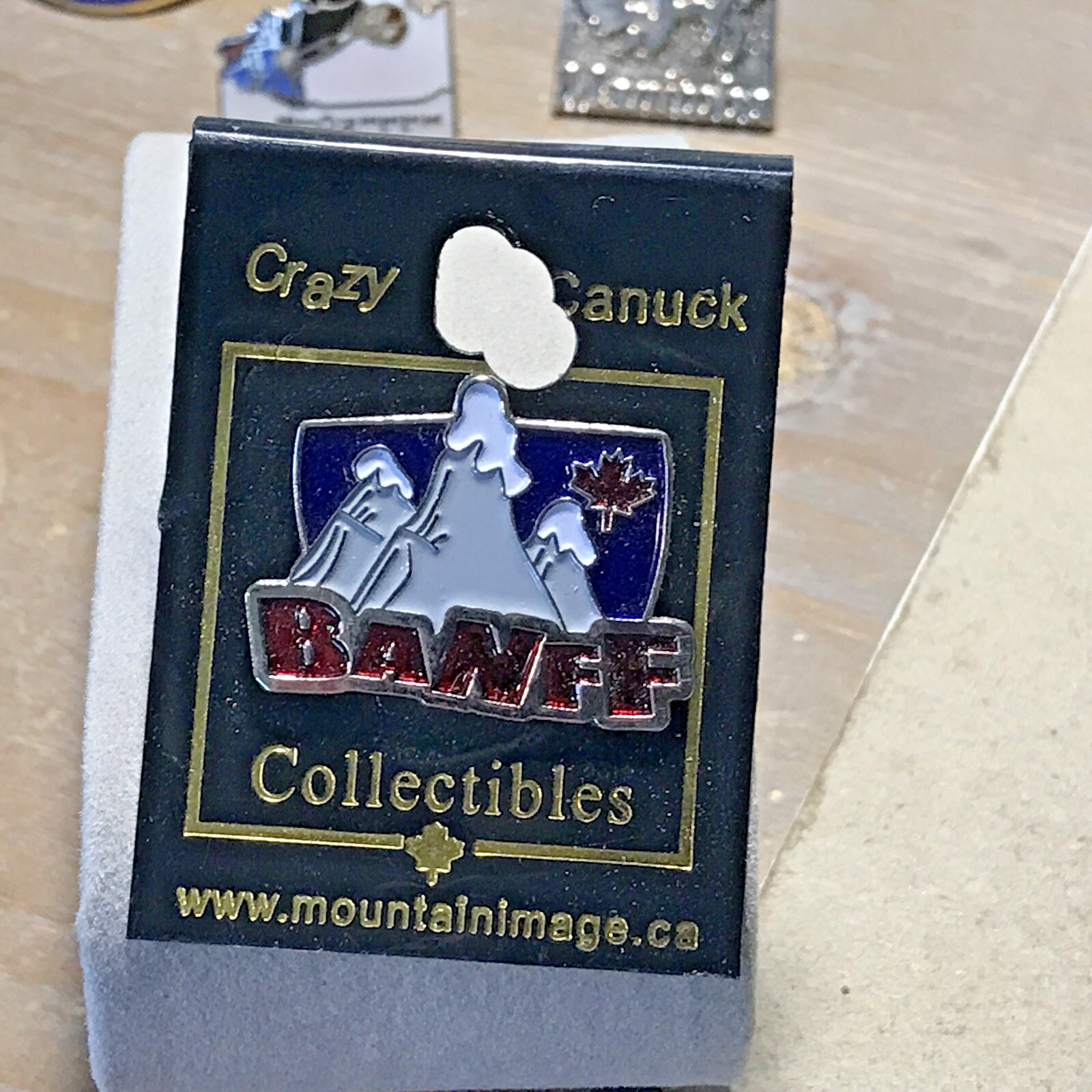 Banff Canada Pin Lapel Mountains Skiing