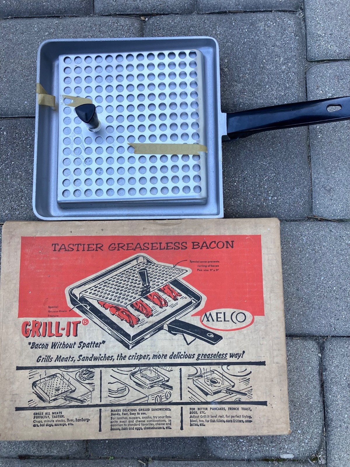 Vintage Melco Grill-It Cast Aluminum Camping Griller Original Boxes 1960’s NOS Vintage Melco Grill-It Cast Aluminum Camping Griller Original Boxes 1960’s NOS