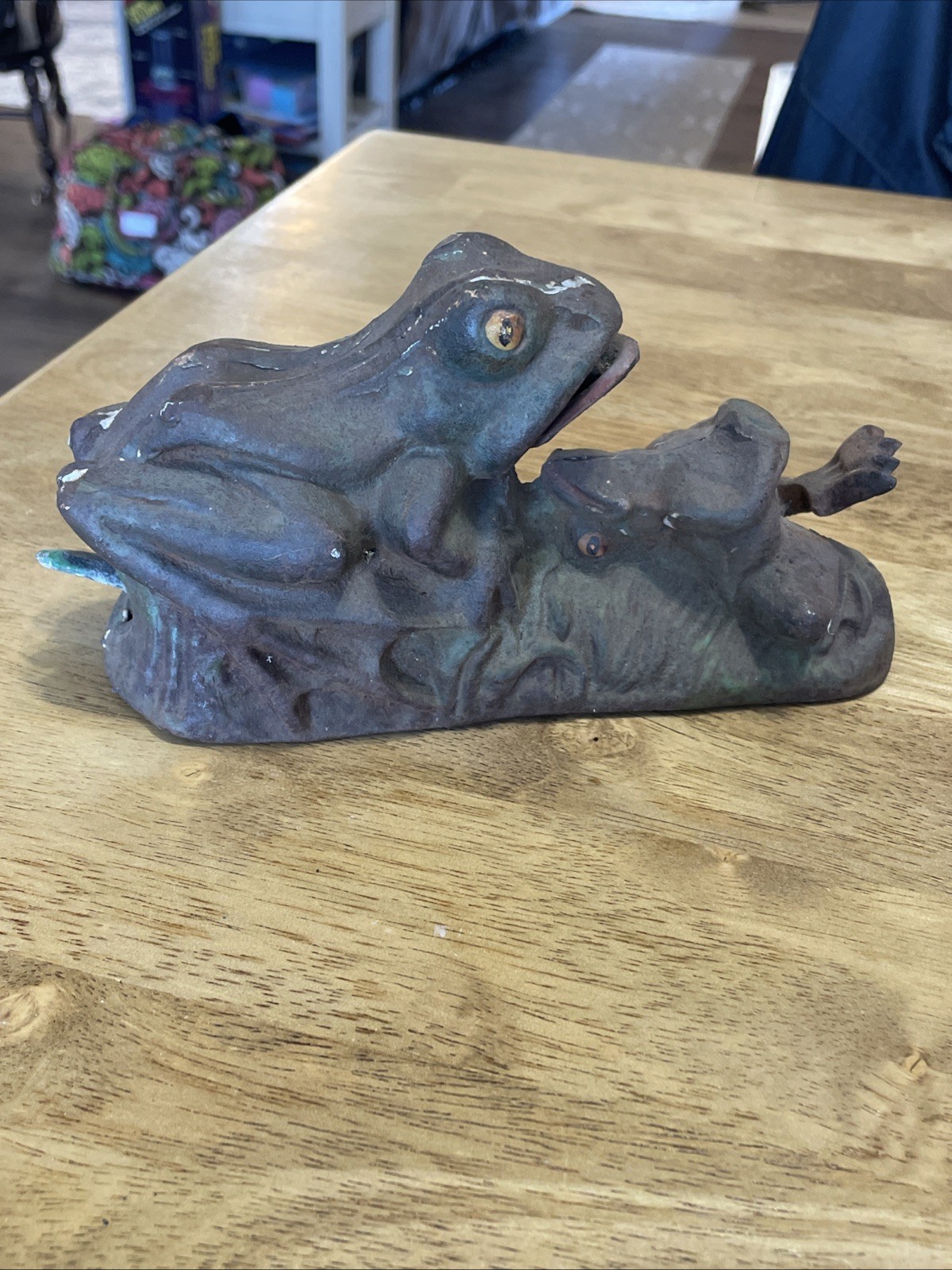 J. & E. Stevens “Two Frogs” / “Bullfrog Bank” Like replica mechanical bank J. & E. Stevens “Two Frogs” / “Bullfrog Bank” Like replica mechanical bank