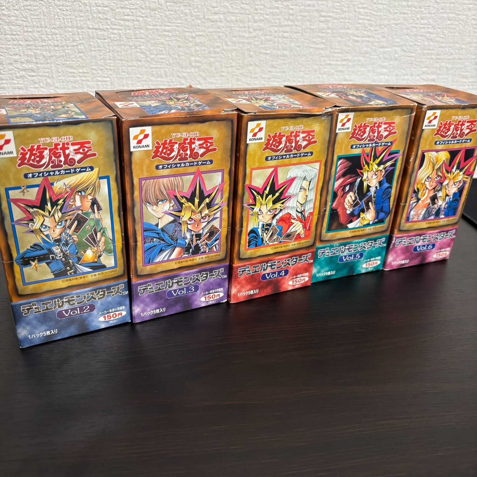 Yu-Gi-Oh 1999 Empty Booster Boxes Vol.2–Vol.6 Opened Vintage Japanese fym0 n4 Yu-Gi-Oh 1999 Empty Booster Boxes Vol.2–Vol.6 Opened Vintage Japanese fym0 n4