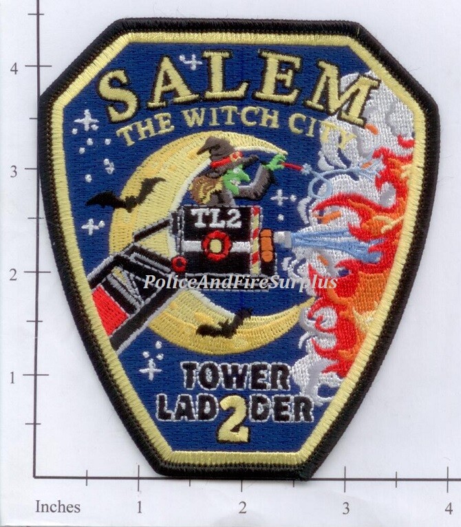 Massachusetts - Salem MA Ladder 2 Fire Dept Patch - Witch City Massachusetts - Salem MA Ladder 2 Fire Dept Patch - Witch City