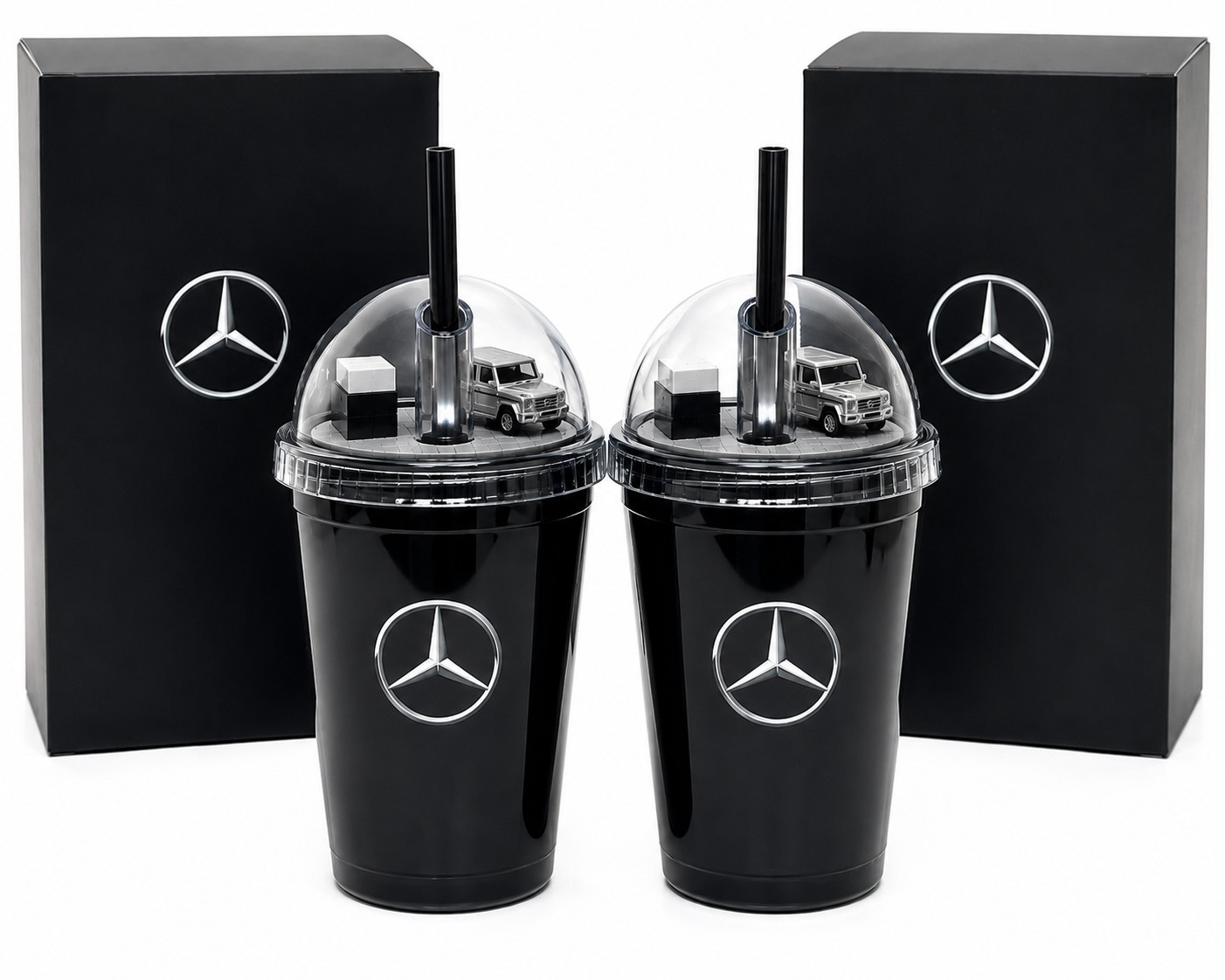Mercedes-Benz G-Class Tumbler 2PCS Set Genuine Korea Rare NB81201139 450ml New Mercedes-Benz G-Class Tumbler 2PCS Set Genuine Korea Rare NB81201139 450ml New