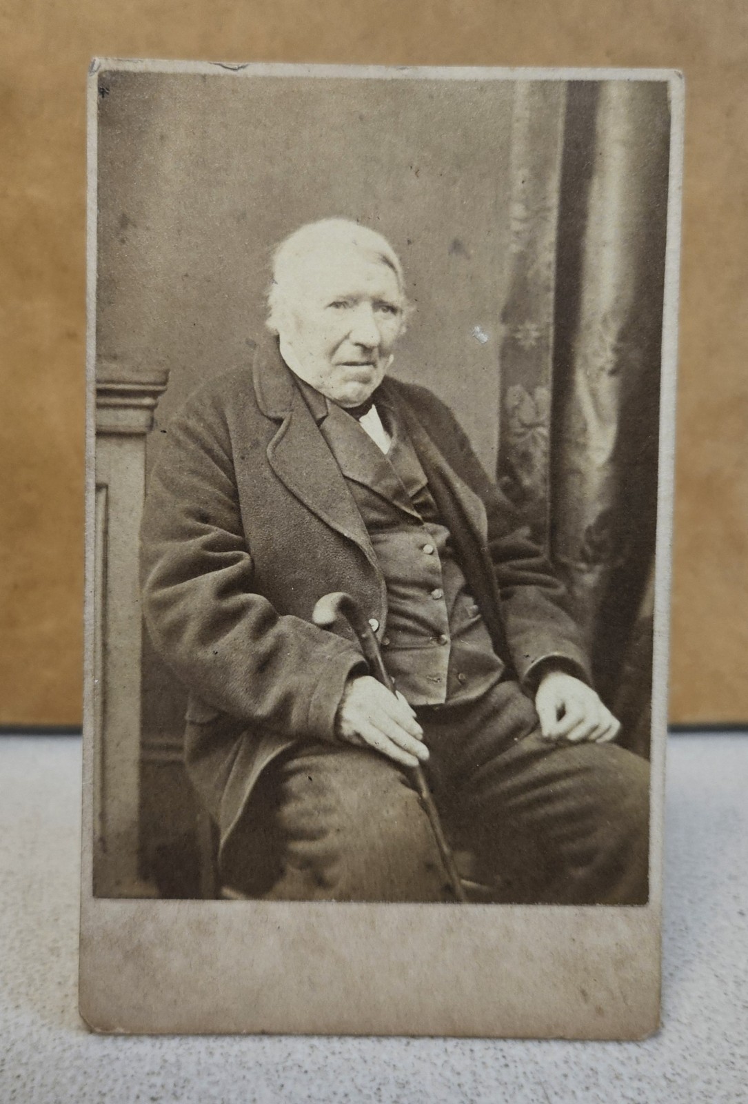 1880 Antique CDV Photo SEATED OLD MAN Photograph Lancashire England UK 1880 Antique CDV Photo SEATED OLD MAN Photograph Lancashire England UK