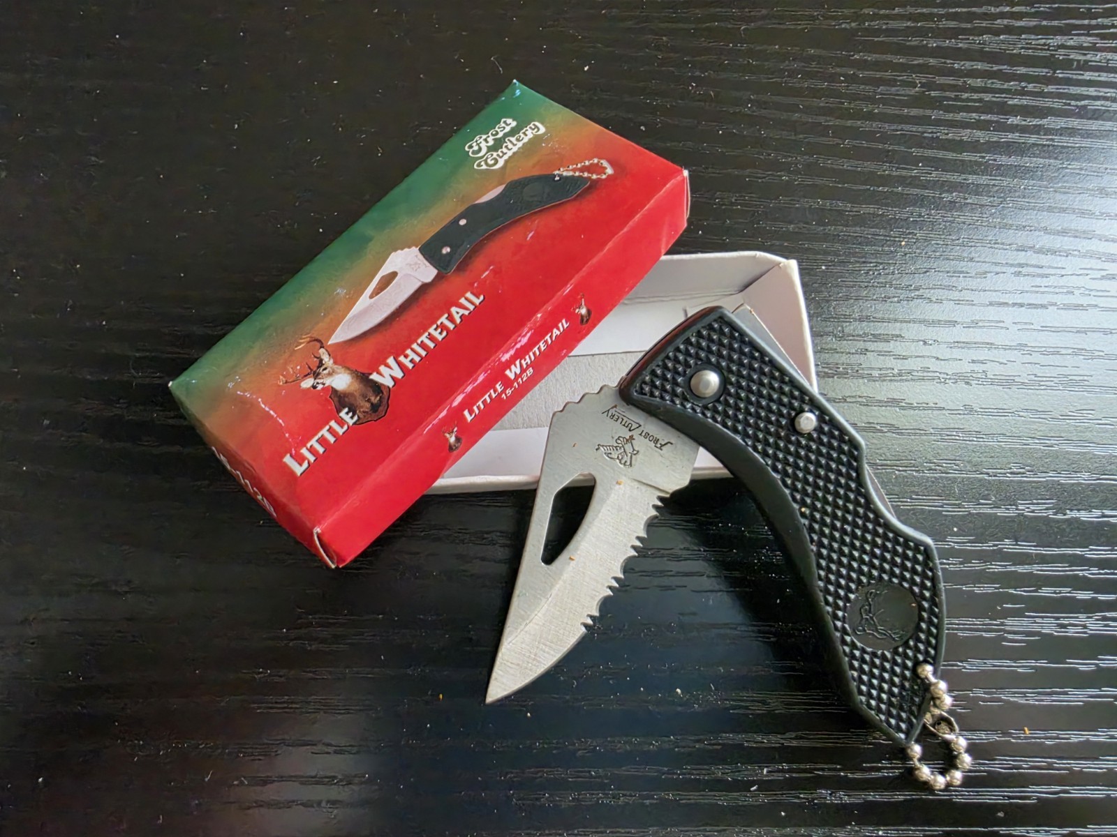 Frost Cutlery Little Whitetail Folding Tactical Keychain Pocket Knife EDC 15-112