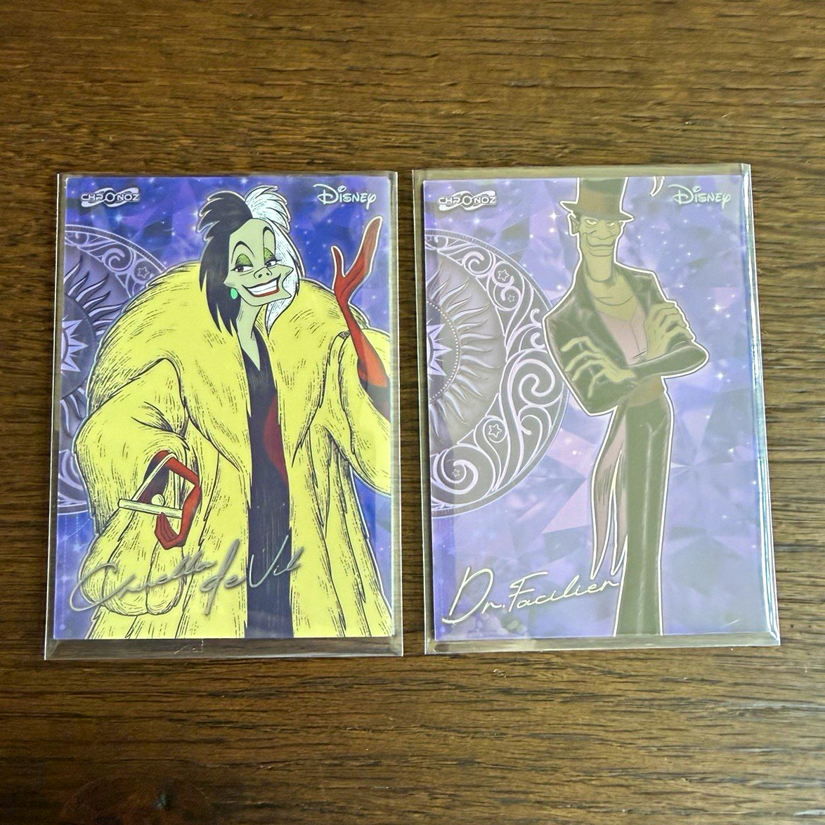 2026 Disney Chronoz Cruella de Vil Dr Facilier Villains 2 Card Lot SAL 2026 Disney Chronoz Cruella de Vil Dr Facilier Villains 2 Card Lot SAL