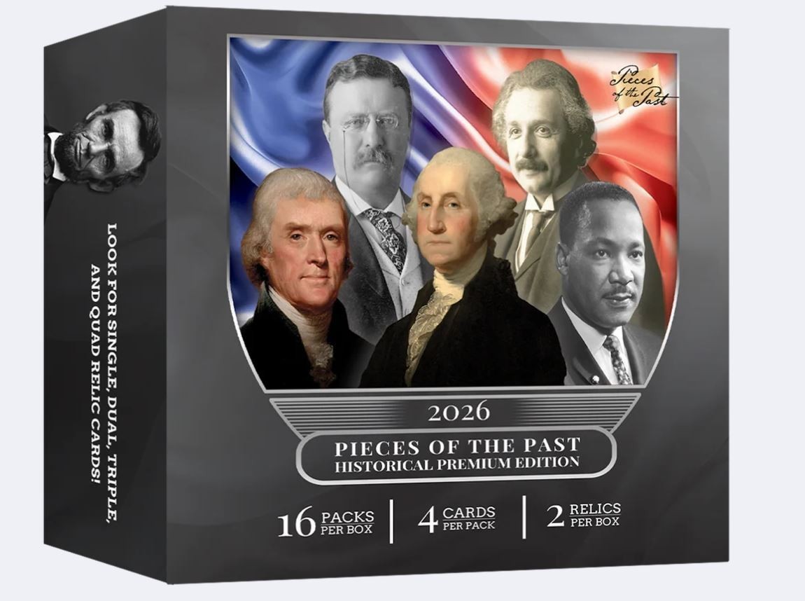 2026 Pieces of the Past Historical Premium Hobby Box. IN STOCK + Bonus Pack 2026 Pieces of the Past Historical Premium Hobby Box. IN STOCK + Bonus Pack