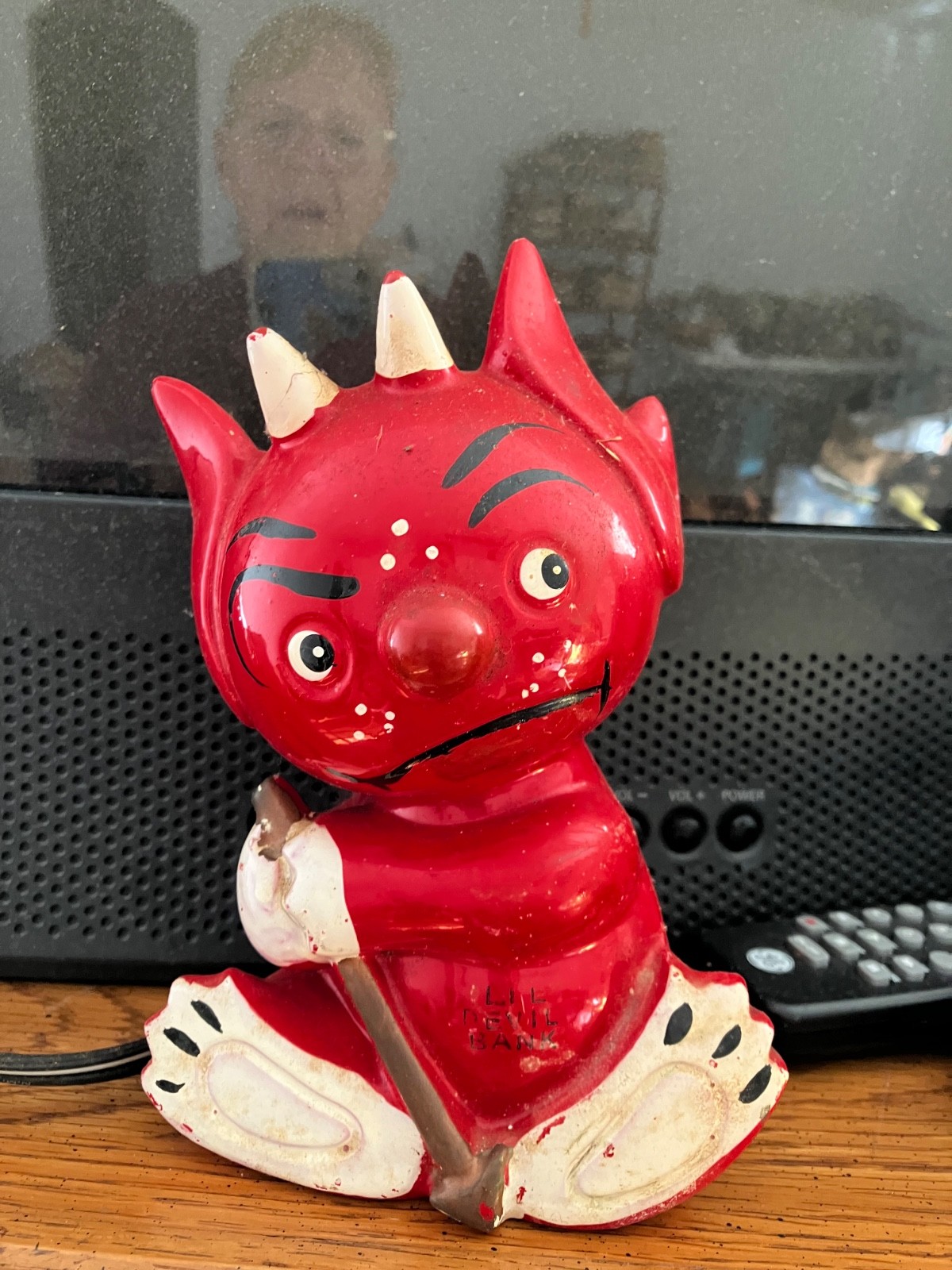 Vintage 7" Ceramic Lil' Devil Bank Made In Japan Marked Rare 1960s Vintage 7" Ceramic Lil' Devil Bank Made In Japan Marked Rare 1960s