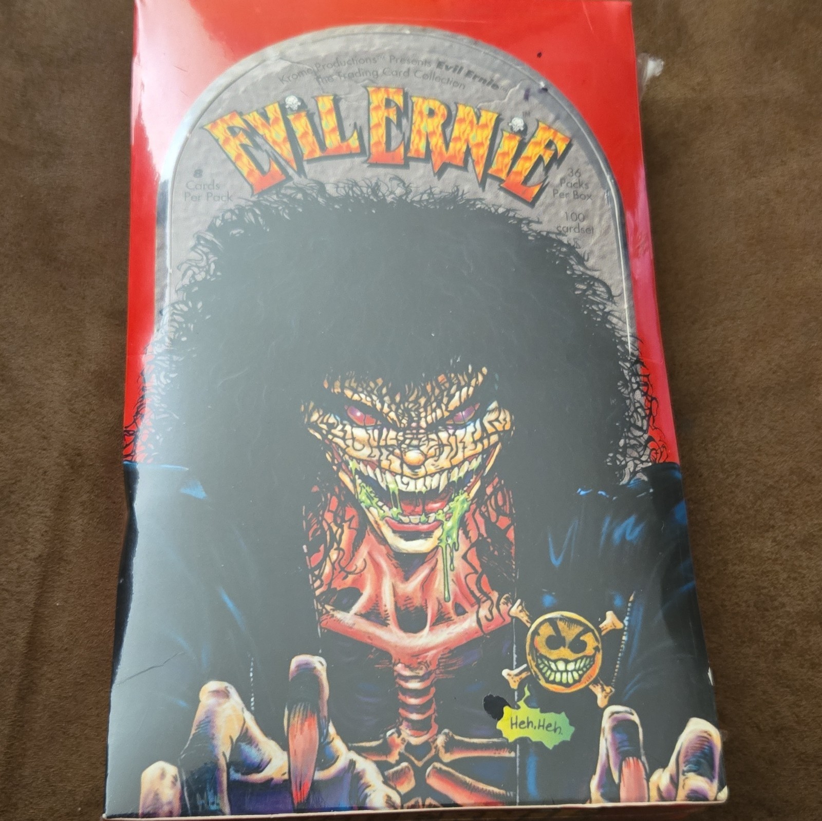 NIB 1993 Evil Ernie Sealed Trading Cards With Box Krome Smiley