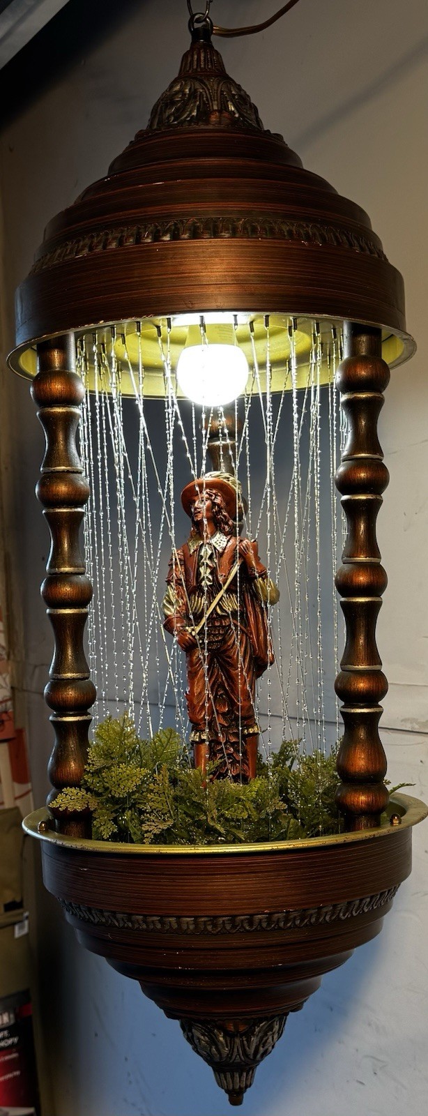 Rare VTG 1965 Creators Inc Don Juan large Oil Rain Lamp Hanging Light Working Rare VTG 1965 Creators Inc Don Juan large Oil Rain Lamp Hanging Light Working