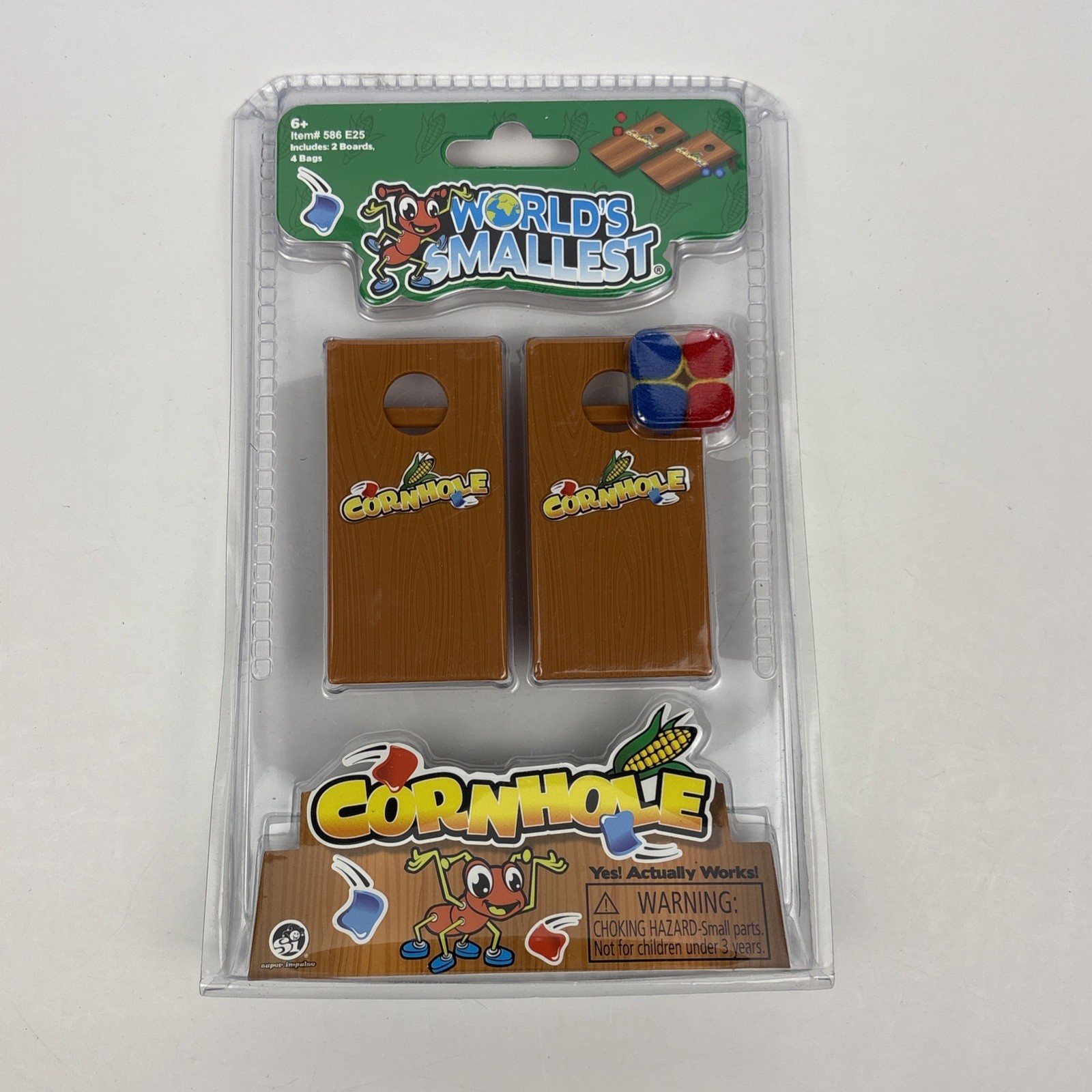 World's Smallest CORNHOLE SET Game Corn Hole Board Miniature Bags boards Mini