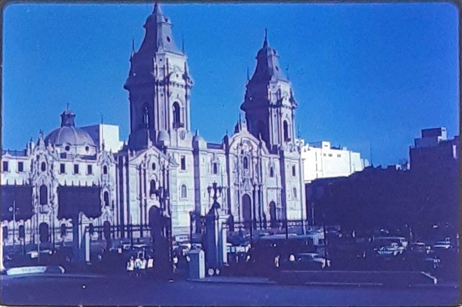 Lima Peru Changing Guards President's Palace 35mm Slide Photo Transparency 1960s