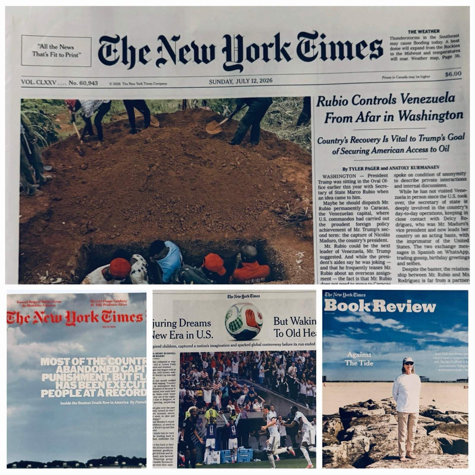 The New York Times Newspaper July 12 2026 SUNDAY Complete Print Paper UNREAD NYT The New York Times Newspaper July 12 2026 SUNDAY Complete Print Paper UNREAD NYT
